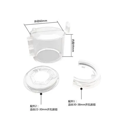 Bloqueio Botão Emergência 49,3x60mm Diametro Int 22mm 4safe