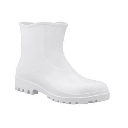 Bota Aquaflex Branca Cano Curto Bracol 34