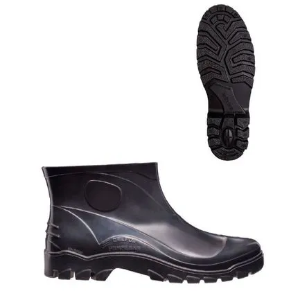 Bota Pvc Extra Curta 13cm Calfor Stivaletto Preto 35 36