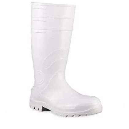 Bota Pvc Longa 34cm Bracol Acqualev Branco 34