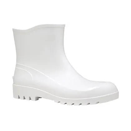 Bota de Pvc Branca Cano Extra Curto Fujiwara 34