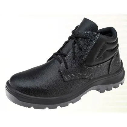 Botina Cad Sem Bico Bid Couro Lixado Vulcaflex Preta 39