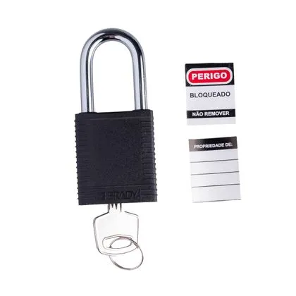 Cadeado Revestido de Plástico 1.5 Preto Brady