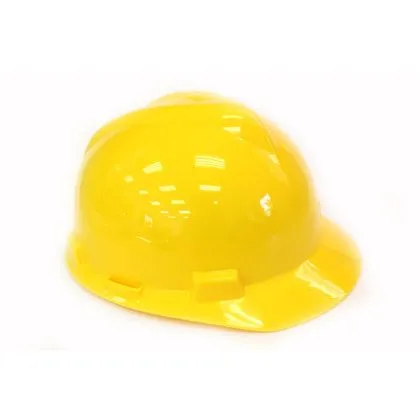 Capacete Frontal Carneira Botão Jugular Tecido MSA Vgard Amarelo