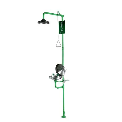 Chuveiro e Lava-olhos de Emergência Em Ferro Galvanizado Com Acionamento Manual Cl051 Haws Avlis