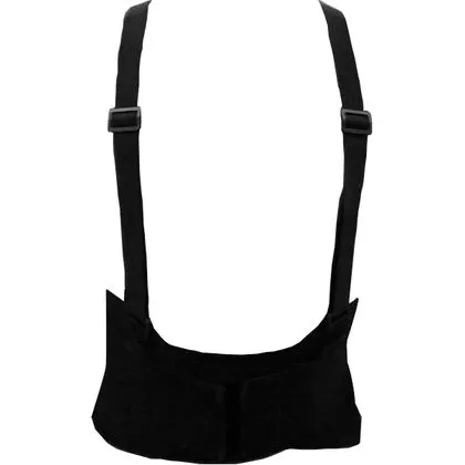 Cinta Ergonômica Lombar Com Suspensório Preto Soft G