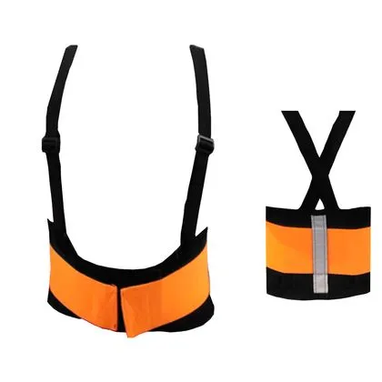 Cinta Ergonomica Lombar Suspensorio Refletiva Soft Xg laranja G