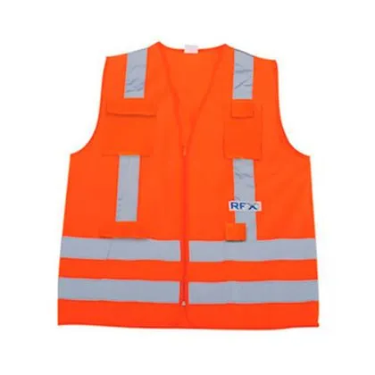 Colete de Sinalização Rfx 4 Bolsos Laranja Vicsa G