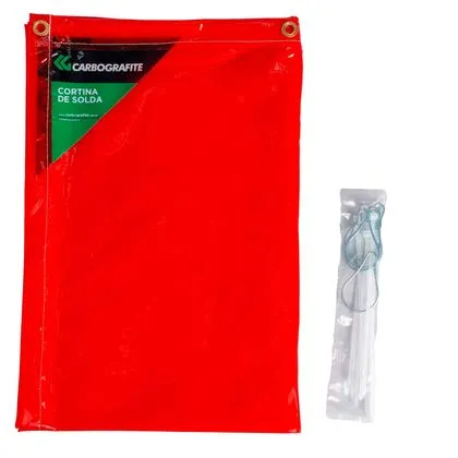 Cortina Solda 1,22x1,78m Carbofrafite Laranja