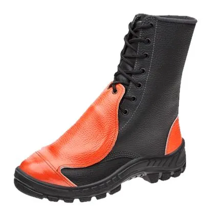 Coturno Motosserrista Cad B.aco Met.ext Pu Borr Couro Vaqueta Marluvas 38