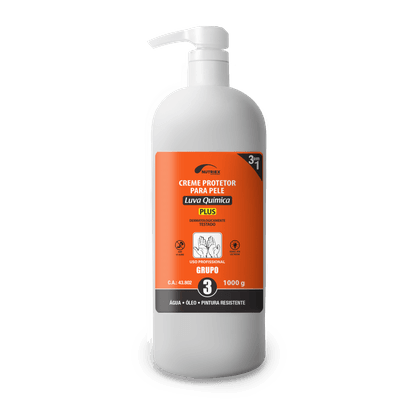 Creme Grupo 3 Nutriex Luva Química Plus Dosador 1Kg Creme Grupo 3 Nutriex Luva Quimica Plus Dosador 1kg