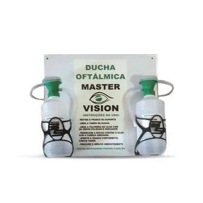 Ducha Oftálmica Em Quadro Acrílico 500ml Mv500/sp Master Vision