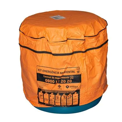 Kit Tambor 120l Cinza Vazamento Geral 129l Ambclean