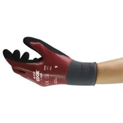 Luva Banho Nitrilica Total Malha Nylon Ansell Edge 48-919 10