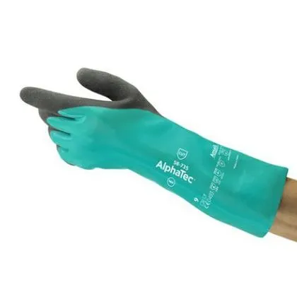 Luva Corte Banho Nitrilica Fibra Vidro En388 4432c Ansell Alphatec 58-735 10