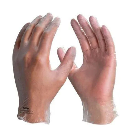 Luva Maxvinil Incolor Vinílica Descartável Para Procedimentos Com Amido DANNY M