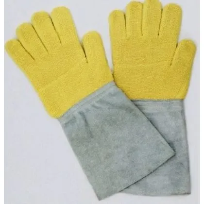 Luva Termica + Graf Aramida Forro Algodao Punho Raspa 200°c Luvamac Lkg-pc20