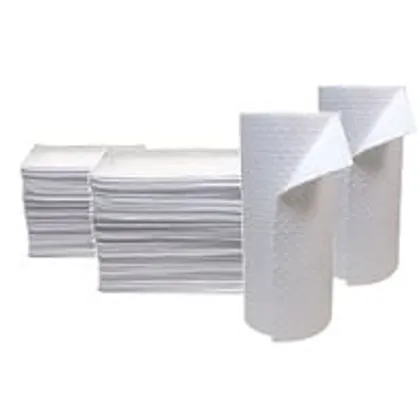 Manta Absorvente Branca Vazamento Petróleo 38x43cm Brady Manta Absorvente Basic Oil 38x43cm Brady