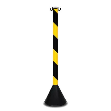 Pedestal Plastico Plasticor 93cm Amarelo e Preto