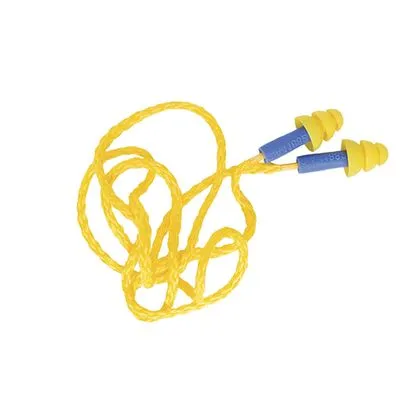 Plug Silicone 16dB Cordão Tecido Millenium G Amarelo G