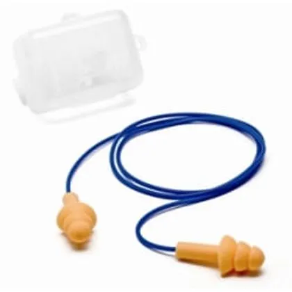 Plug Silicone 18dB Cordão Impermeável Detectável Maxxi Laranja Protetor Auricular de Silicone Detectável Com Cordão Maxxi Royal