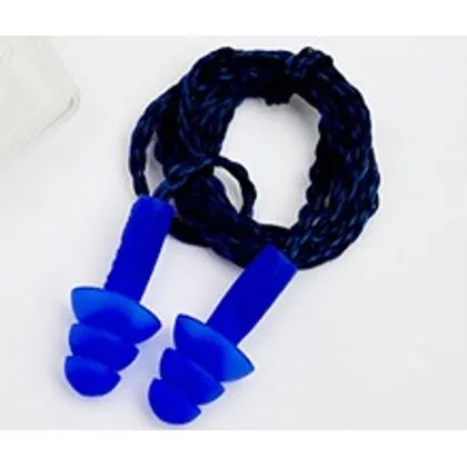 Plug Silicone 18dB Cordão Tecido Maxxi Azul Plug Silicone 18db Cordao Tecido Maxxi Azul