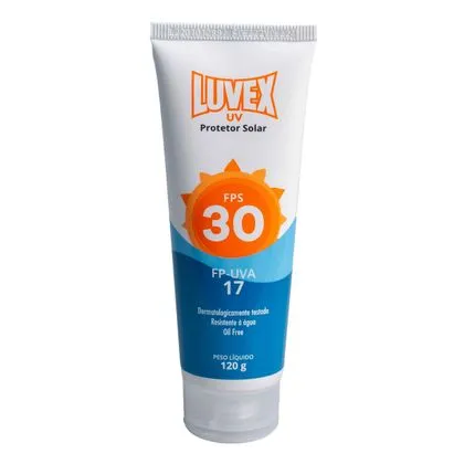 Protetor Solar FPS 30 Luvex Bisnaga 120g Protetor Solar Fps 30 Bisnaga 120gr Luvex