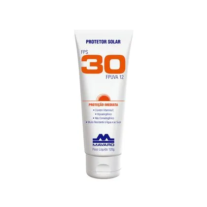 Protetor Solar Fps 30 Mavaro Bisnaga 120g