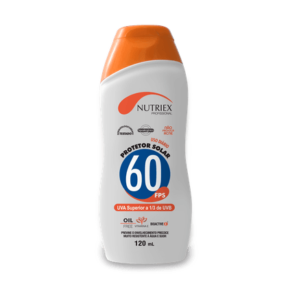 Protetor Solar Fps 60 Nutriex Frasco 120g