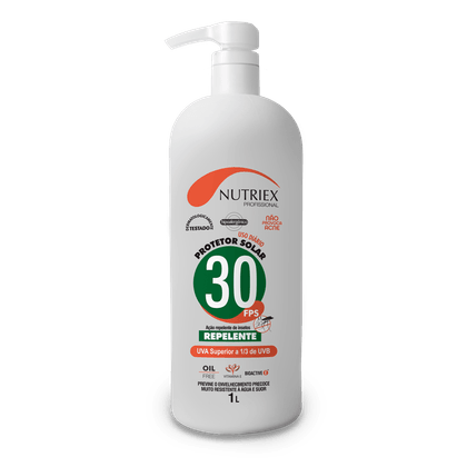 Protetor Solar Repelente Fps 30 Nutriex Dosador 1l