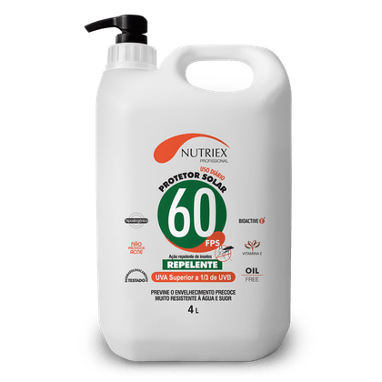 Protetor Solar Repelente Fps 60 Nutriex Dosador 4l