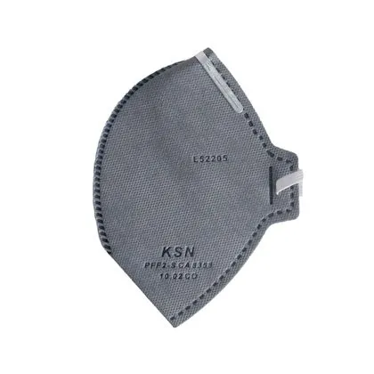 Respirador Descartavel Pff2 Vo Sem Valvula Dobravel Ksn 1002vo Cinza