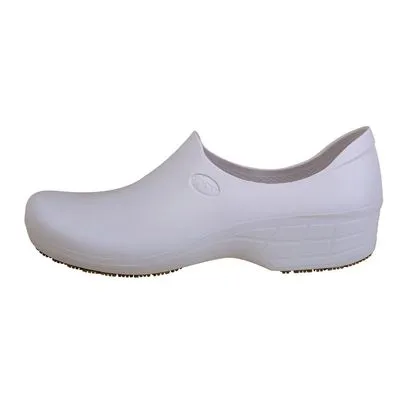 Sapato Ocupacional Antiderrapante Tradicional Woman Branco Sticky Shoes 33