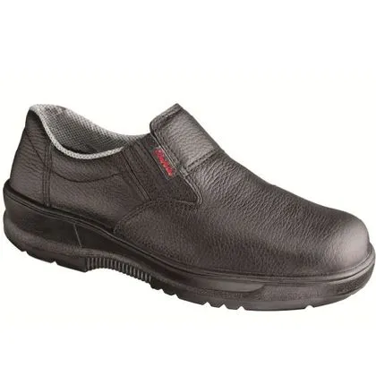 Tenis Elastico Sem Bico Bid Couro Vaqueta Conforto Preto 34