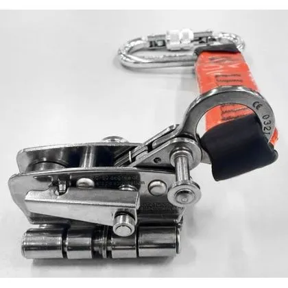 Trava Quedas Deslizante Corda 12mm Com Extensor Conector Aço 25mm 3m Altiseg