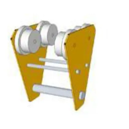 Trole Para Viga I de 76mm a 203mm Com Roldana de Nylon Vicsa