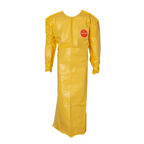 Avental Barbeiro Quimico Dupont Tychem2000 Qc 278b Amarelo 1