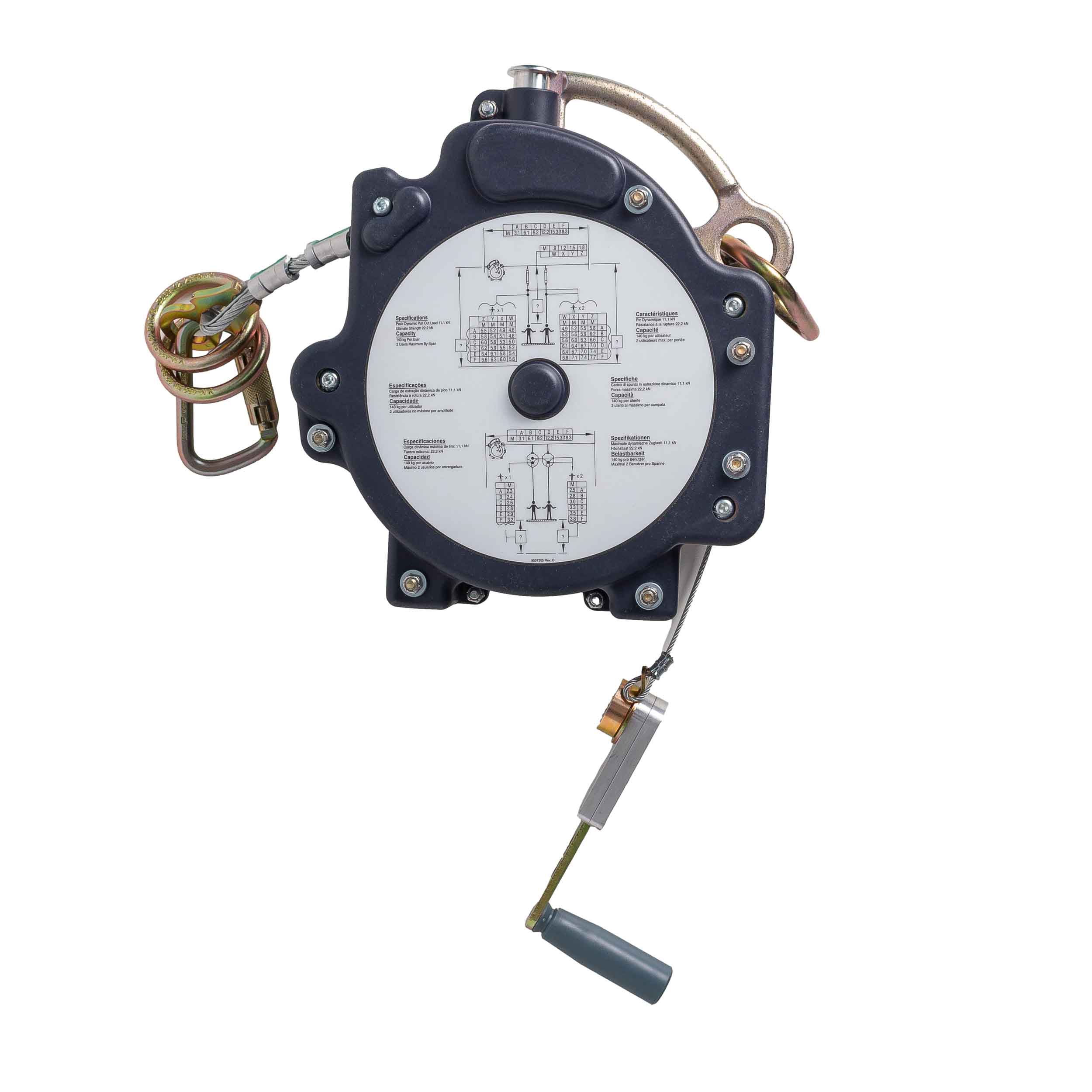 Ez-line Sistema de Linha de Vida Horizontal Com 18m Dbi Sala - Imagem 2