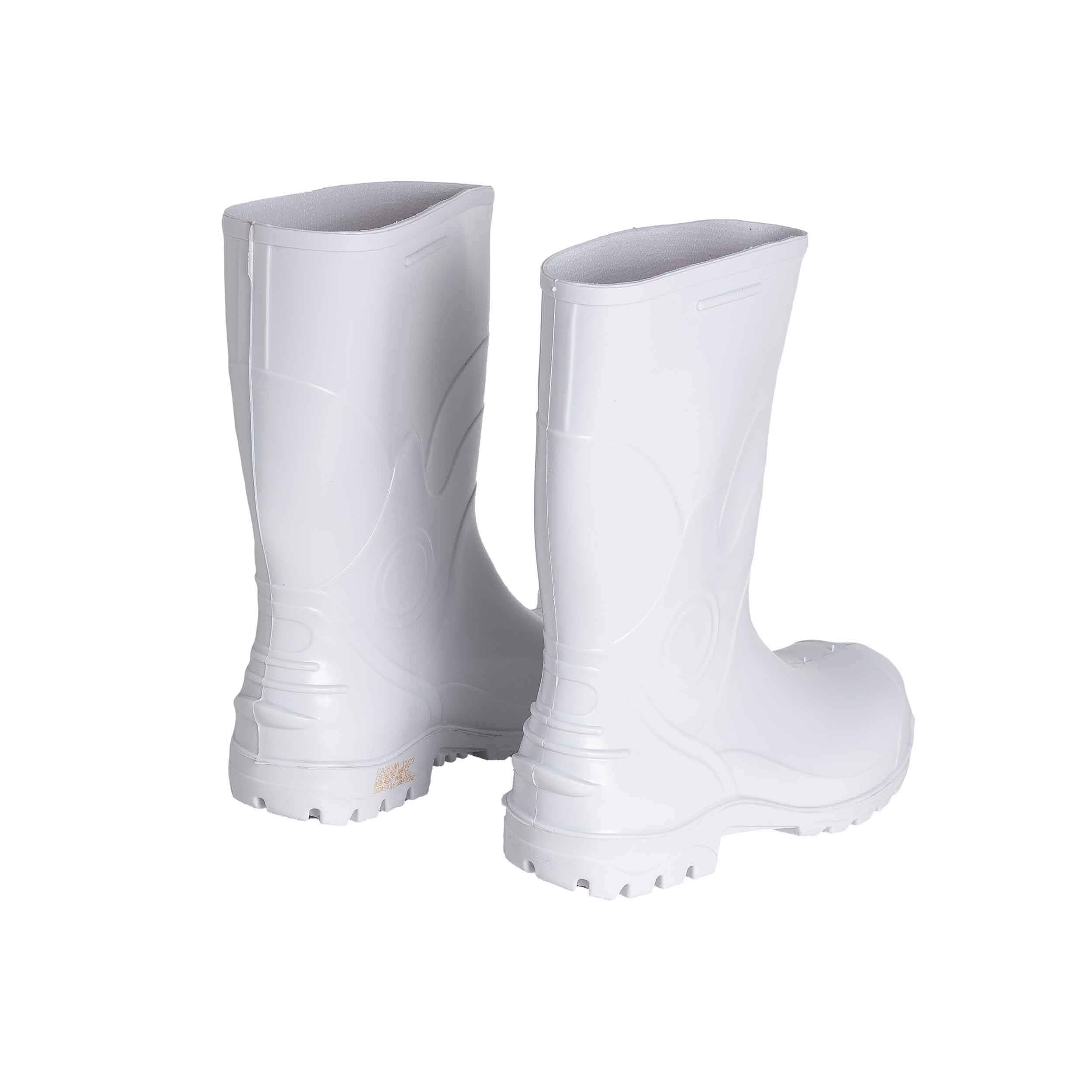Bota Pvc Curta 26cm B.aco Bracol Acqualev 85bpc200 - Branco, 35
