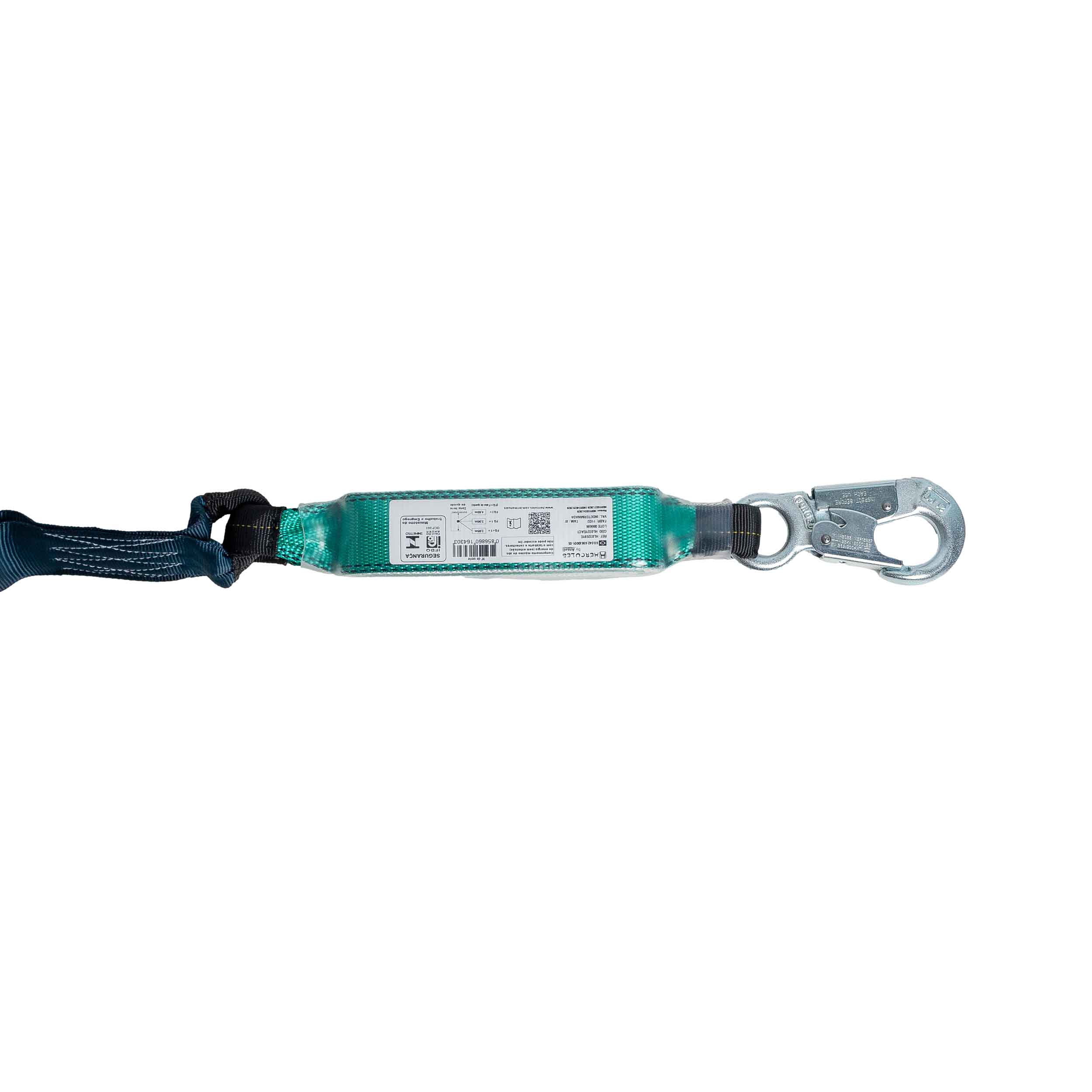 Talabarte Y Fita Com Elástico 1,3m com ABS Abertura 53mm Hercules HL032YECT Talabarte Em Y Com Absorvedor de Energia Hercules - Imagem 4