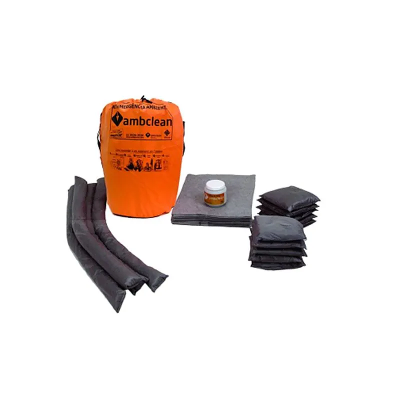 Kit Tambor 050L Cinza Vazamento Geral 57L Ambclean Kit Bombona Para Líquidos Em Geral - 50l Suatrans - Imagem 2