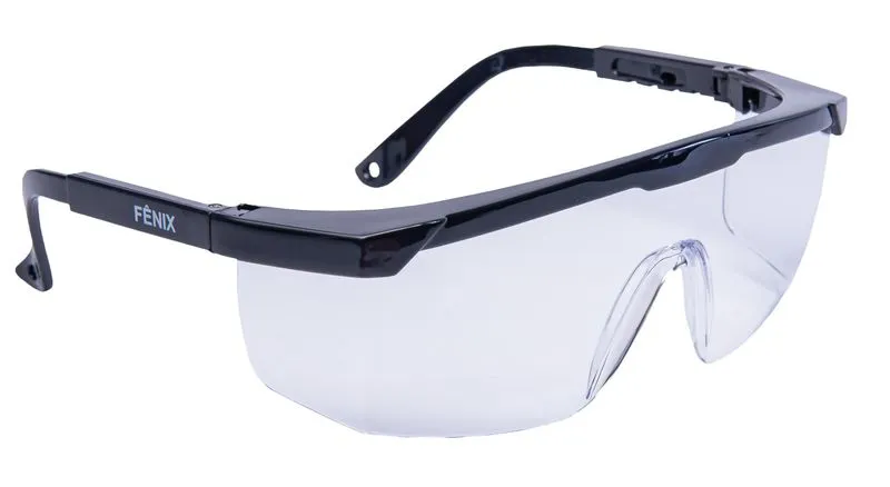Óculos Policarb Anti-Risco Anti-Embaçante Danny Fenix VIC51110 Incolor Óculos de Proteção X-pro Lente Incolor Com Tratamento Ar e Ae Vicsa - Imagem 2