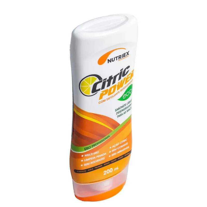 Sabonete Líquido Desengraxante Nutriex Power Eco Esfoliante Frasco 200ml Sabonete Liquido Desengraxante Nutriex Power Eco Esfoliante Frasco 200ml 2
