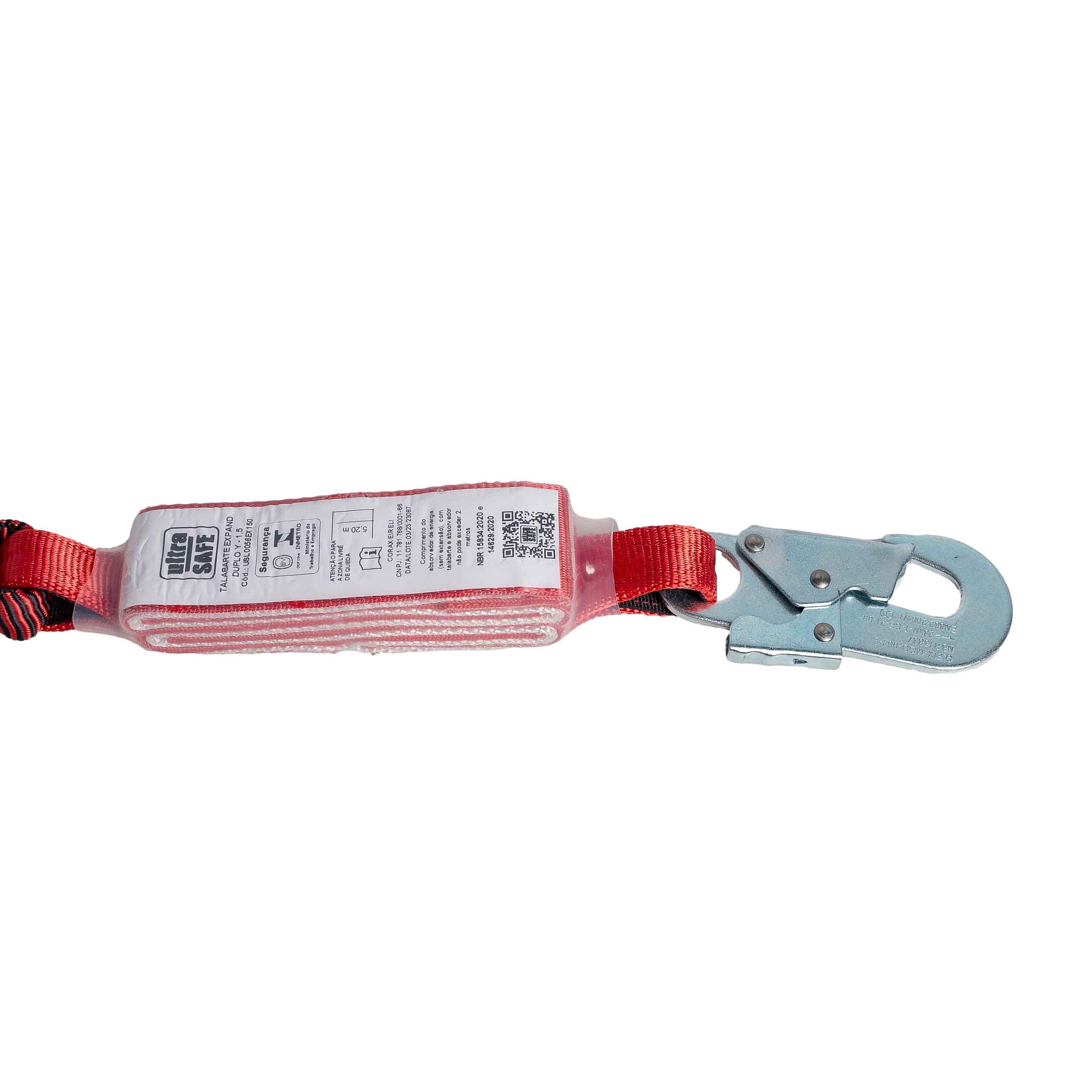 Talabarte Y Fita com ABS 1,50m Abertura 56mm Ultrasafe Expand Talabarte Y Fita Com Abs 1,5m Abertura 56mm Ultrasafe Expand - Imagem 4
