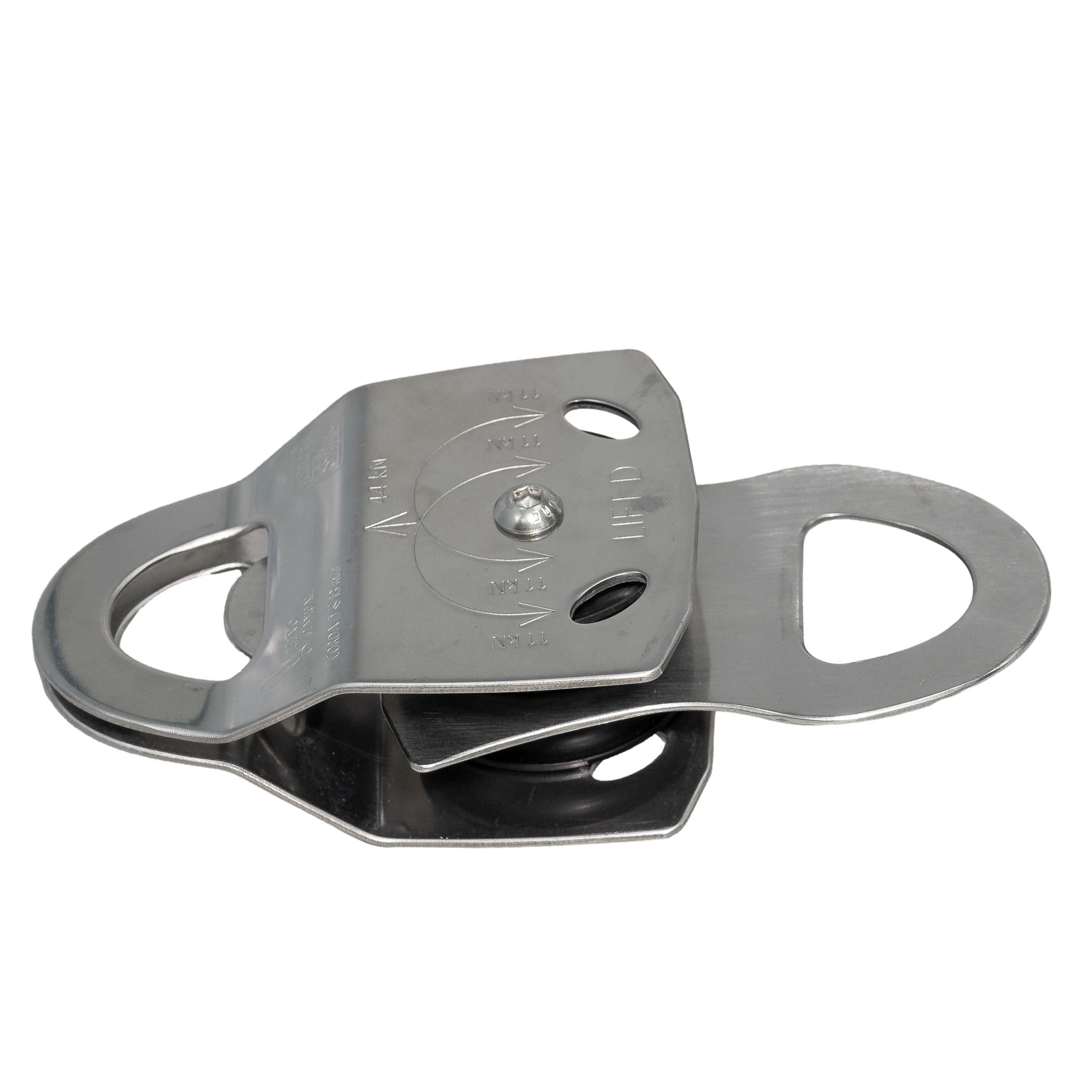 Polia Dupla Aco Inox Corda 13mm 44kn Ultrasafe Lift d Usp400870100 - Imagem 3