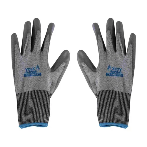 Luva Corte Banho Pu Pead En388 4542e Volk Cut Smart Xg/cinza G