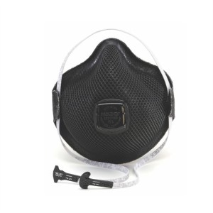 RESPIRADOR DESCARTAVEL PFF2 COM VALVULA CONCHA MOLDEX M2701 P PT PRETO