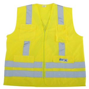 COLETE BLUSAO REFLETIVO POLIESTER 4 BOLSOS VICSA 71230