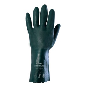 LUVA PVC FORRADA ASPERA 35CM DANNY PETRONIT VERDE