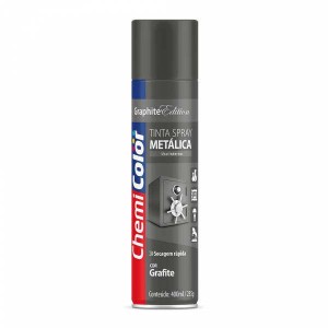 TINTA SPRAY METALICA GRAFITE 350ML CHEMICOLOR